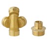 Feelers Brass Misting Spray Nozzle, 1/2" BSPF 3-Holes Atomizing Spray