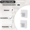 GUQIANLU 12-Pack Adhesive Shelf Clips - No-Drill Shelf Bracket Holders