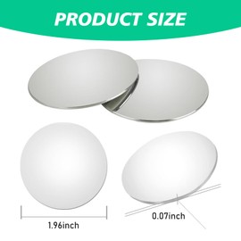 Downhill 2 PCS Blind Spot Mirror, HD Adjustable Rear View Mirror, 2" Round Wide View Angle Mirrors, Universal Exterior Accessories for Cars, SUVs and Trucks (Transparent)