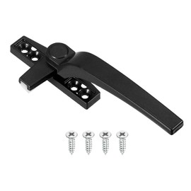 sourcing map 1Pcs Casement Window Locking Handle, Zinc Alloy Locking Handle Grasp Grip Right Hand for Windows, Dark Gray