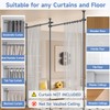 Room Divider Curtains Rods No Drilling, 4-10Ft(H) Room Divider Panel