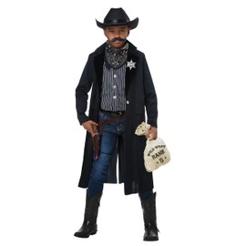 California Costumes Wild West Sheriff/Outlaw Child Costume Black/White