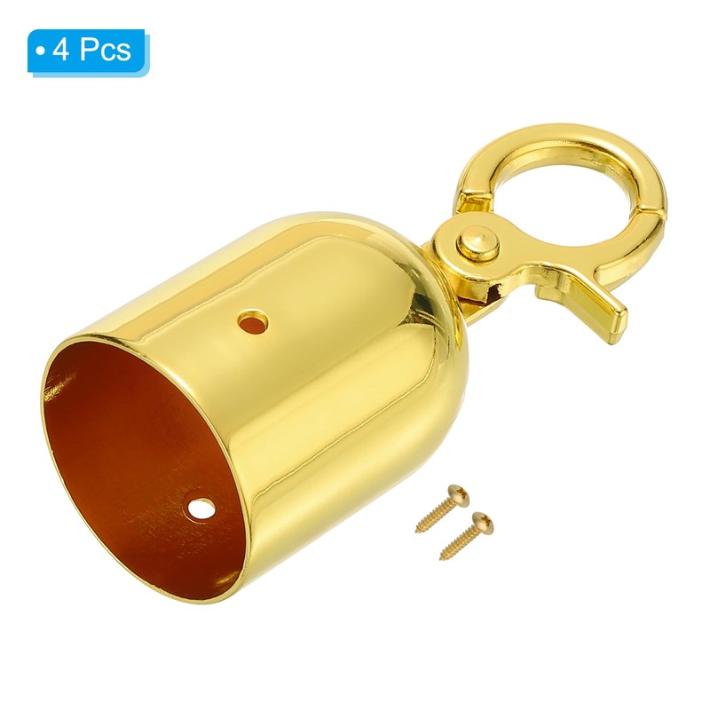 PATIKIL 1.7"x3.7" Stanchion Rope End Stopper, 4 Pack Cord End
