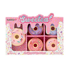 Bubble T Cosmetics Donut Bath Fizzer Gift Set – Fun & Relaxing Bath Bombs for Kids & Adults – Moisturizing, Fizzy Bath Treats – Perfect Self-Care & Spa Gift