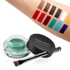 Green Eyebrow Gel, Brow Pomade, Brow Dye with Brush, Christmas
