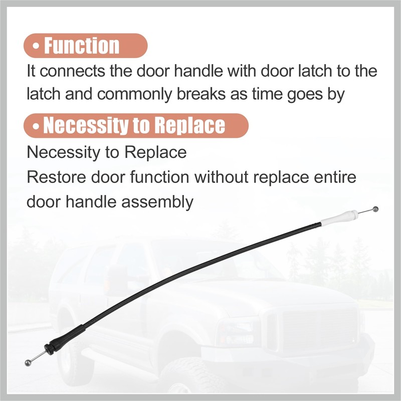 RATCHROLL Car Rear Left Barn Door Lock Cable for Ford