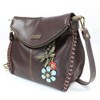 CHALA Charming Crossbody Bag with Zipper Flap Top and Metal