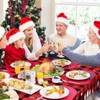 Merry Christmas Buffalo Plaid Table Covers Snowflake Tablecloth Plastic Gingham