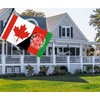 3×5 FT Canada Afghanistan Flag, Large 100D Canadian Afghan Friendship