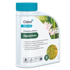 OASE 43148 AquaActiv Oase AquaActiv PhosLess Direct Algae Protection 500 ml – Fast Effective Phosphate Binder Binds Excess Phosphates in the Pond Garden Pond Swimming Pond Koi Pond Fish Pond