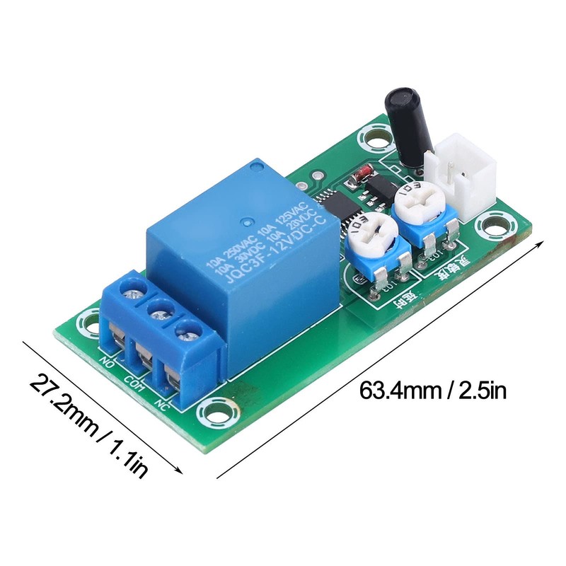 Vibration Sensor Module, DC 12V Sensitivity Time Delay Switch DIY