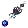 9.3in Blue Evil Eye Owl Pendant Decoration Protection Blessing Lightweight