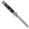 1PC Stainless Steel Switchblade Spring Pocket Oil Hair Comb Foldable