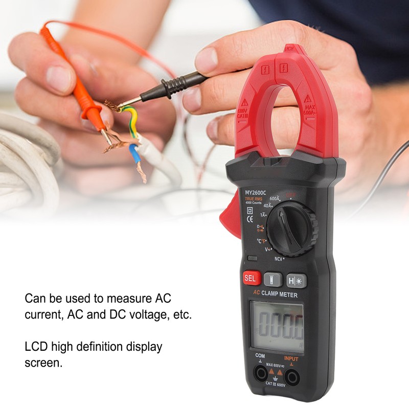 Digital Clamp Meter Multifunctional AC DC Voltmeter Smart Auto NCV