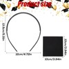 Lyreh Pack of 2 Headband for Graduation Hat, Unisex Anti-fall