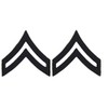 United States Army CPL E4 Insignia of Rank 3/4" Black