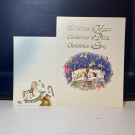 UNUSED Vintage Holly Hobbie CHRISTMAS Greeting Card