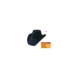 Bullhide Hats 0328BR Thunderbird Felt Black Cowboy Hat Size: XL