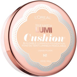 L'Oréal Paris True Match Lumi Cushion Foundation, N1 Soft Ivory, 0.51 oz.
