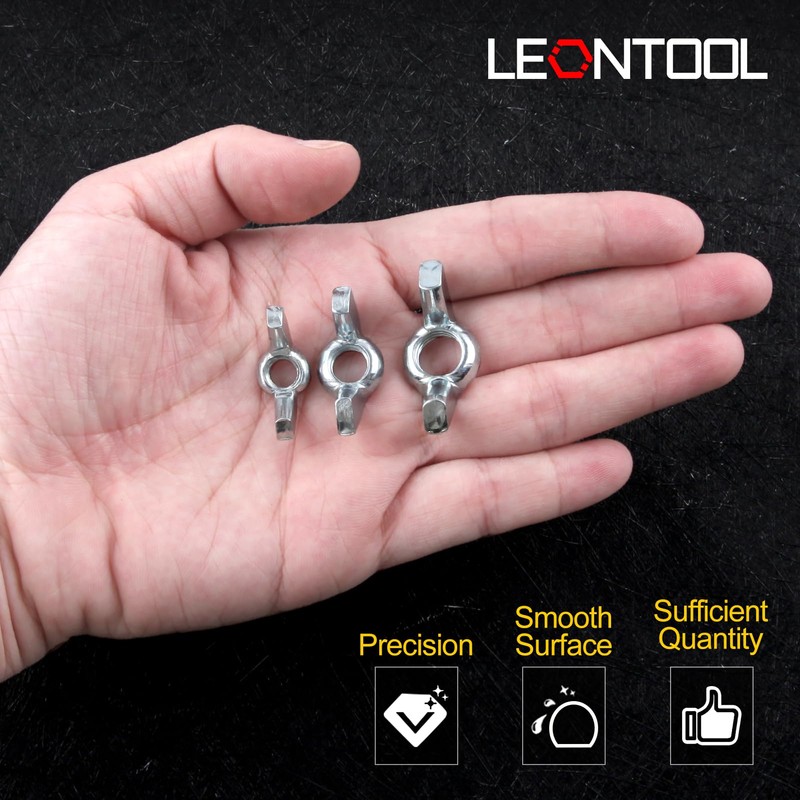 LEONTOOL Wing Nut Set SAE 1/4"-20, 5/16"-18, 3/8"-16 35pcs Wing