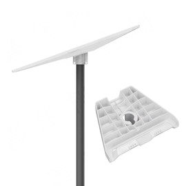 Gen 3 Pipe Adapter, Standard Pipe Adapter for Gen 3 Standard Dish, Roof Mounting Pole Adapter, Stainless Steel Wall Mount, Internet Kit