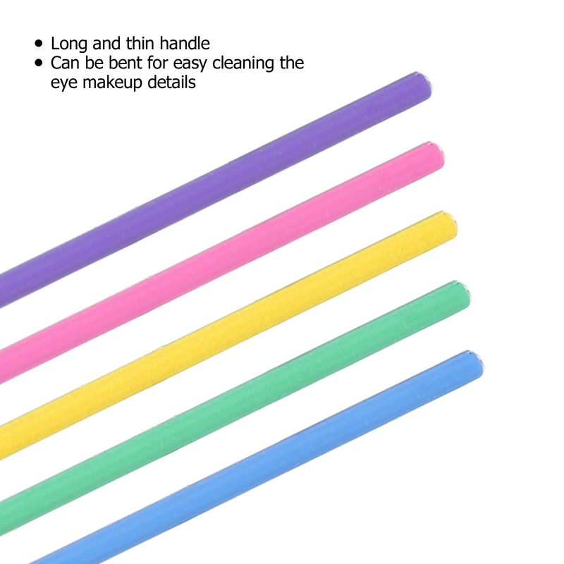 500pcs Disposable Eyeliner Cleaner Soft Cotton Tips Mini Makeup Cleaning
