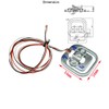 KKHMF 4pcs Half Bridge Strain Gauge Weight Sensor Human Load