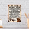 MY DOG'S BEDTIME PRAYER RETRO STYLE METAL TIN SIGN/PLAQUE (Labradoodle)