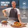 KitchenStar 12-inch Perforated Pizza Peel with Folding Handle - Stainless