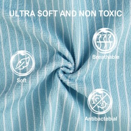 softan Baby Washcloths, 24Pack Baby Towels and Washcloths Extra Soft & Ultra Absorbent, Face Towel Unisex for Boys Girls Face & Body, Washclothes Gentle on Sensitive Skin, 9''X 9''- Dinosaur