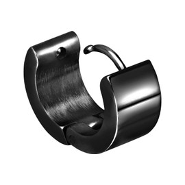 FILANGO 1 Pair of Surgical Steel Hoop Earrings, Choice of Colours and Sizes, Stainless Steel