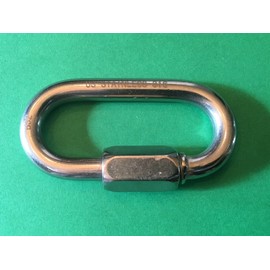 US Stainless 4 Pieces Stainless Steel 316 Quick Link 5/16 (8mm) Marine Grade