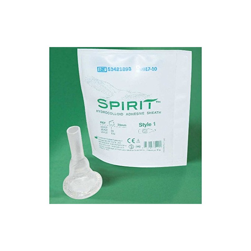 Spirit Style 1 Hydrocolloid Sheath Male External Catheter, Small 25