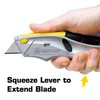 Alltrade Squeeze Utility Knife, Auto-Loading Squeeze, 6 Heavy-Duty Blades with