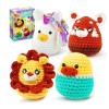 TIKA 4-Pack Beginner Crochet Animal Kit – DIY Craft Set