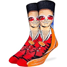 Good Luck Sock Men's Elton John Medallion Socks, Adult, Shoe Size 8-13