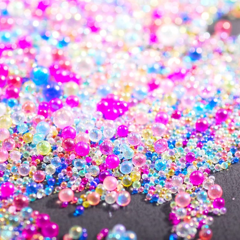 Mesiyun 3D Colorful Nail Caviar Beads Nail Art Micro Bubble