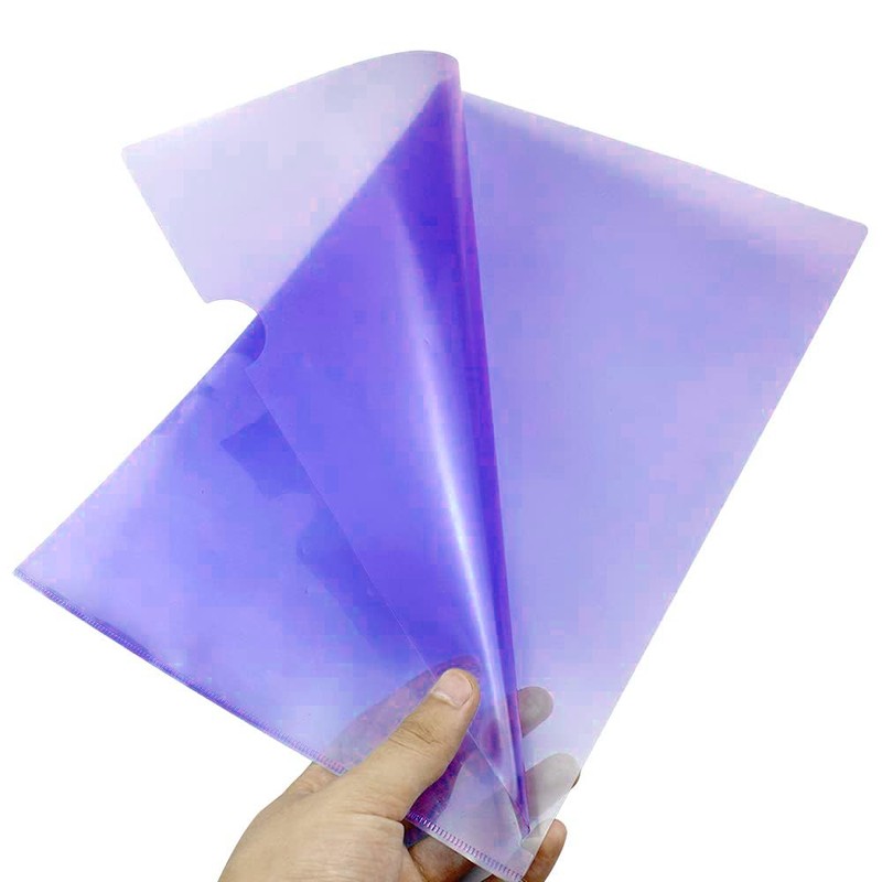 YunBey Pack of 12 A4 Document Wallets Coloured Plastic Document