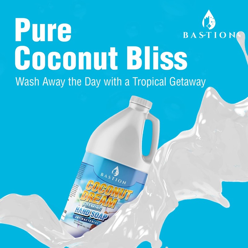 Bastion Antibacterial Foaming Hand Soap - Coconut Dream Hand Wash