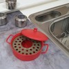 Stylish Pot-Shaped Ashtray for Indoor & Outdoor Decor Red