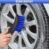GAOLAOSY Car Wheel Brush, Stiff Bristle Short Handle Scrub Tire