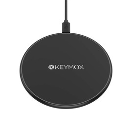Keymox Cargador inalámbrico con certificación Qi para iPhone13/12/12 Mini/12 Pro MAX/SE, 11, 11 Pro, 11 Pro MAX, XR, XS MAX, XS, X, 8, 8 Plus, 10W de Carga rápida Galaxy S20 S10 S9 S8, Note 10 (sin