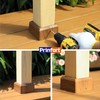 4"x4" (Actual: 3.5"x3.5") Deck Post Base Covers Aluminum, Split Style