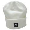 55cube Beanie Hats for Men Women White