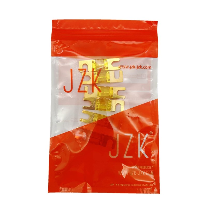 JZK Pack of 6 20A Mini ANL Fuses for Automotive