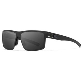 Gatorz Rig Non-Polarized Hand Crafted Aluminum Sunglasses - Made in the USA (Black with Black Logo/Smoke Non-Polarized) - GZ-14-001