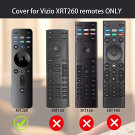3PACK Case Cover for VIZIO XRT260 Smart TV Remote Control Silicone Skin Sleeve with Lanyard Glow in The Dark Purple Blue Red