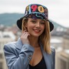 Eigso Retro 80s Theme Bucket Hats for Women Men Hip