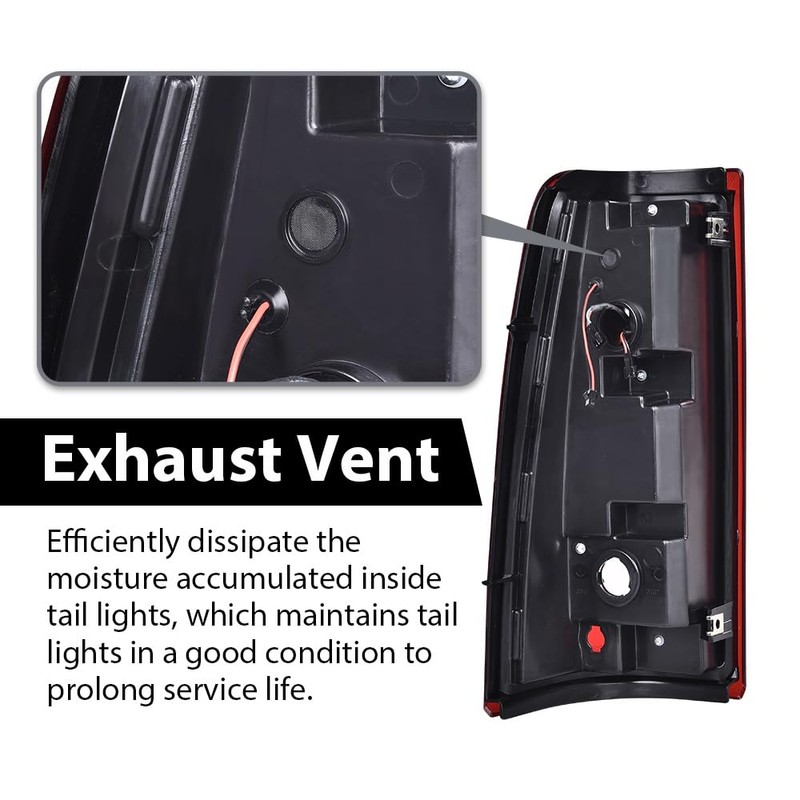 ALLGOOD LED Tail Lights Pair Fit Chevy Silverado Pickup 2003‑2006