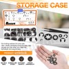 Rustark 261 Pcs M2-M12 Black Internal Tooth Star Lock Washers
